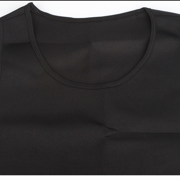 Men's Body Shaper Vest in Black Reversible - Picture 5 of 6